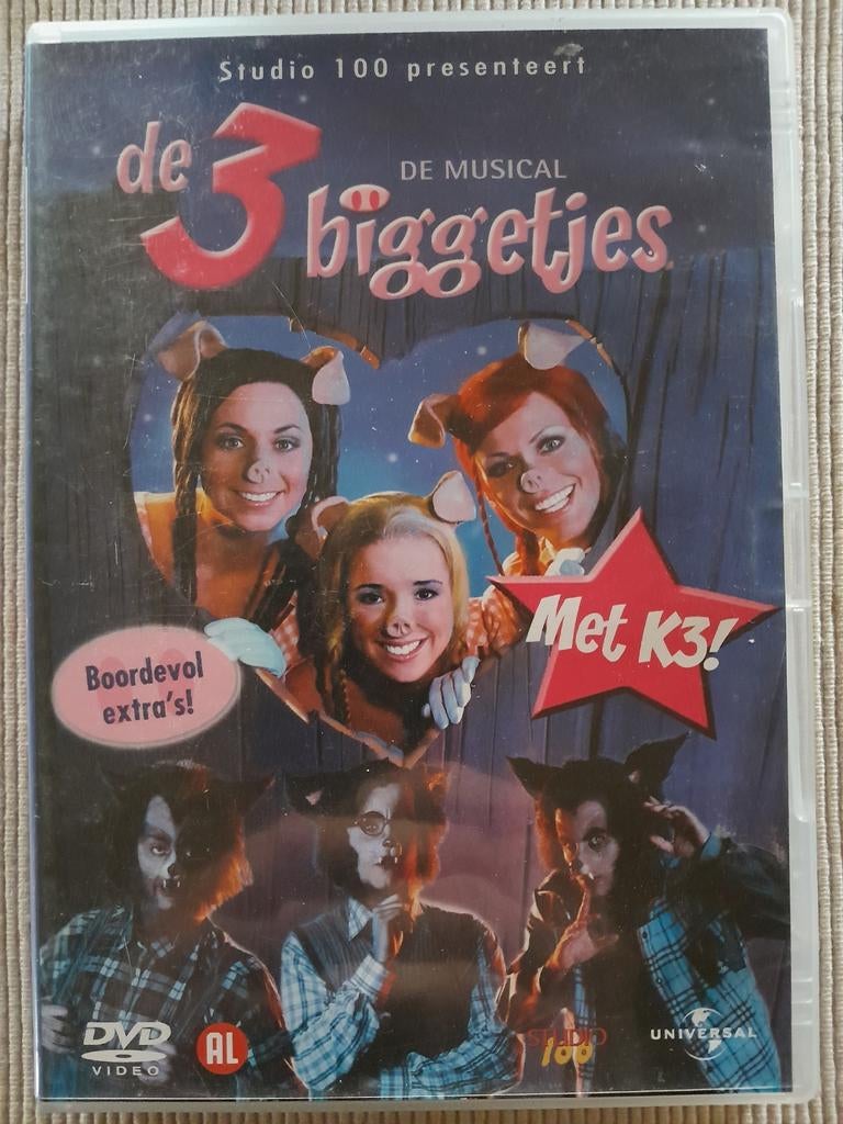 De 3 biggetjes met K3, Alle leeftijden, Overige genres, Ophalen of Verzenden, Zo goed als nieuw