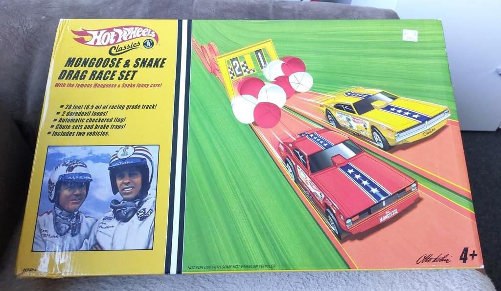 hot wheels snake en mongoose drag race set, Enlèvement ou Envoi, Comme neuf
