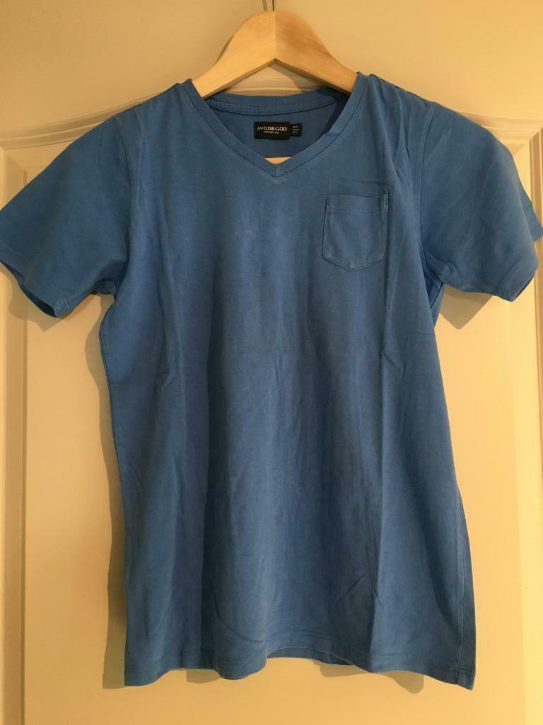 Blauwe T-shirt McGregor 12 jaar, maat 152, Gebruikt, McGregor, Ophalen of Verzenden, Shirt of Longsleeve