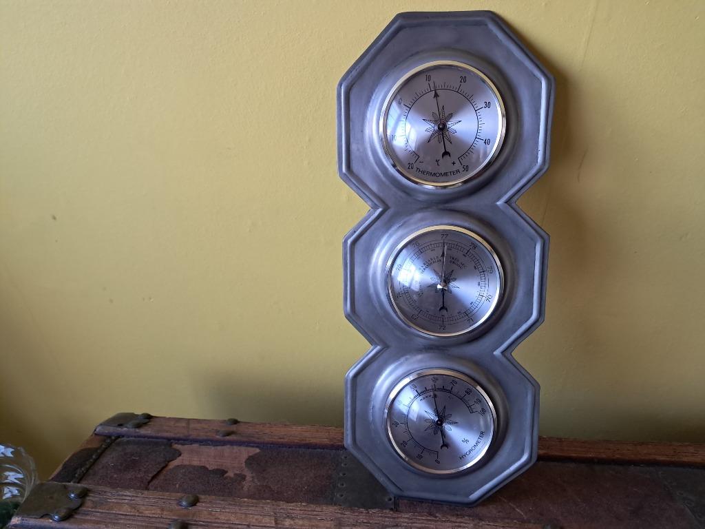 Barometer...in Tin, Antiek en Kunst, Ophalen of Verzenden