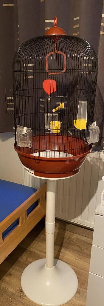 vogelkooi Ferplast 2 delig, Dieren en Toebehoren, Ophalen, Zo goed als nieuw, Kunststof, Vogelkooi
