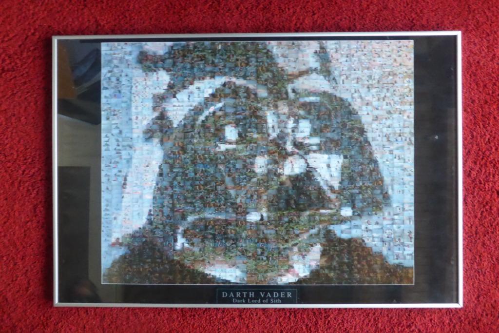 DARTH VADER - STAR WARS - FOTO IN KADER, Ophalen, Gebruikt, Boek of Poster