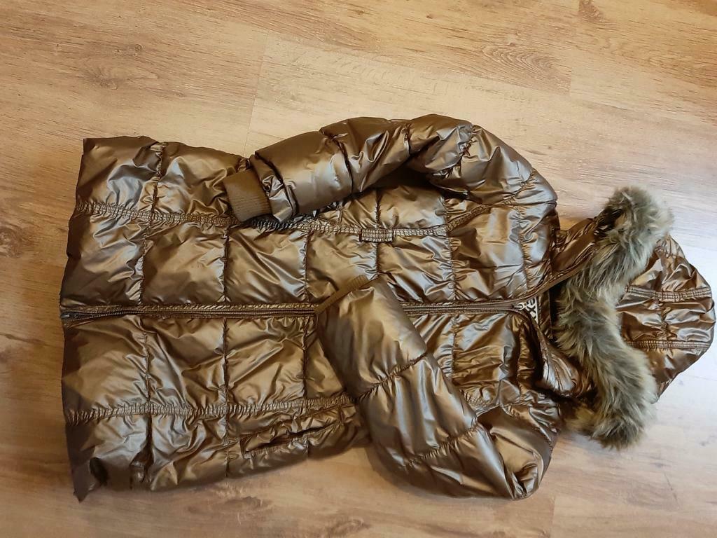 Goudkleurige jas merk mexx maat 122-128, Kinderen en Baby's, Ophalen, Gebruikt, Jas