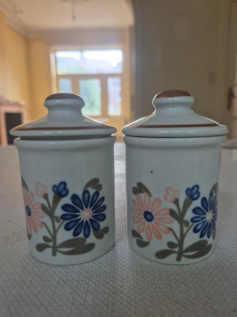 Set van 2 vintage Royal Seoul porseleinen kruidenpotjes, Ophalen