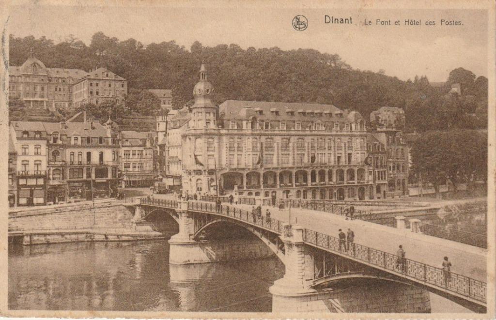 DINANT   LE PONT ET HOTEL DES POSTES  CPA, Enlèvement ou Envoi, Affranchie, Namur