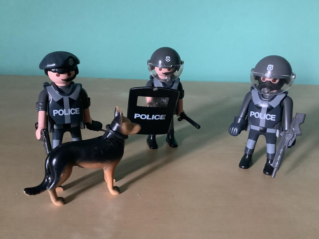 Playmobil Commando de policiers (5186), Ophalen of Verzenden, Zo goed als nieuw, Complete set