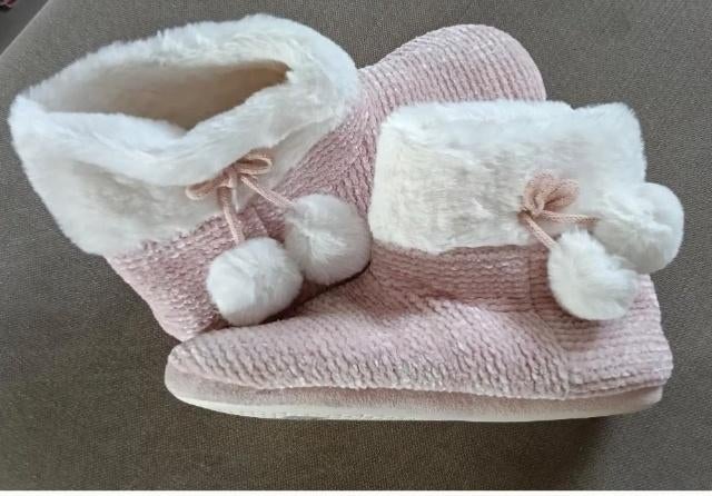 chaussons d'hiver Nouveau, Neuf, Rose, Enlèvement, Pantoufles