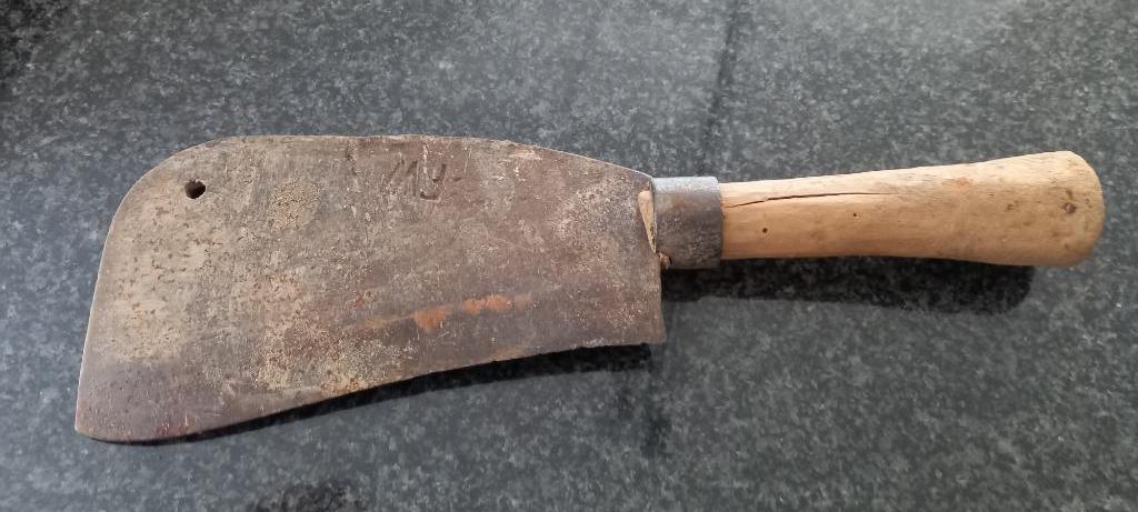 vintage slagersmes, Enlèvement
