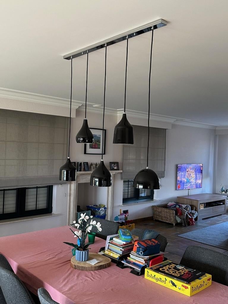Set van 2 Hanglampen - Linea Verdace - Vintage Modern, Ophalen, Zo goed als nieuw, Metaal, 75 cm of meer