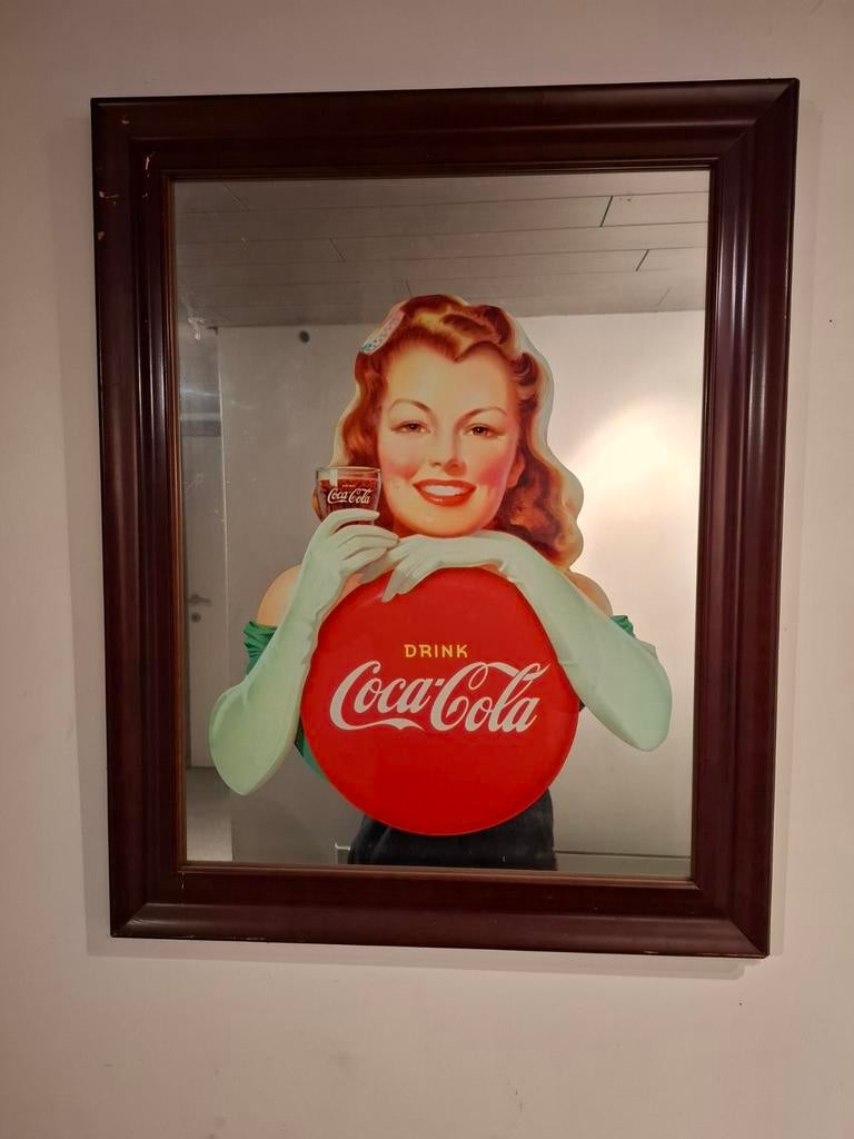 Reclame spiegel Coca-Cola, Verzamelen, Ophalen