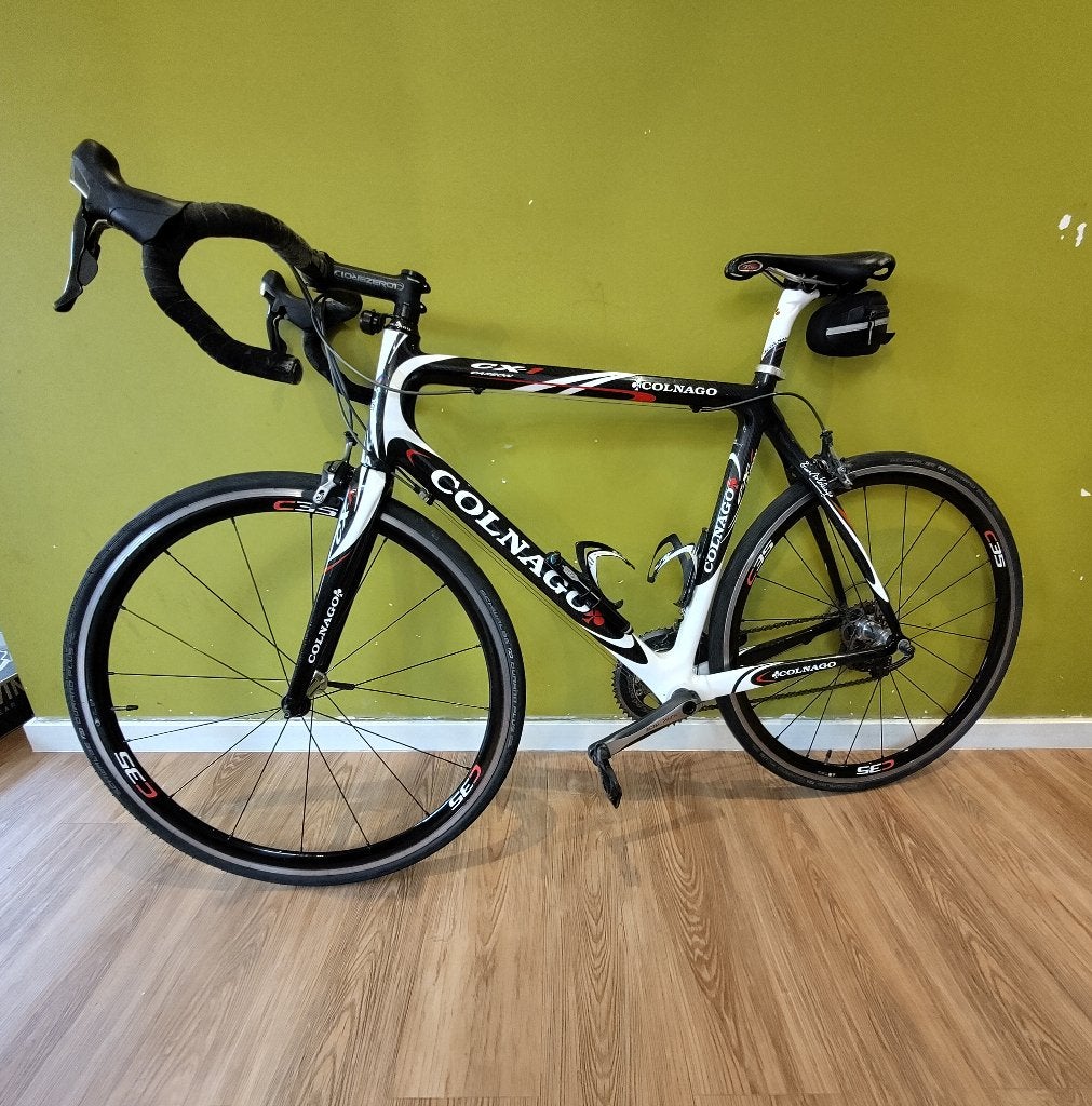 Colnago CX-1 Carbon Dura Ace + Reservewielen, Gebruikt, Velgrem, Meer dan 20 versnellingen, 53 tot 57 cm