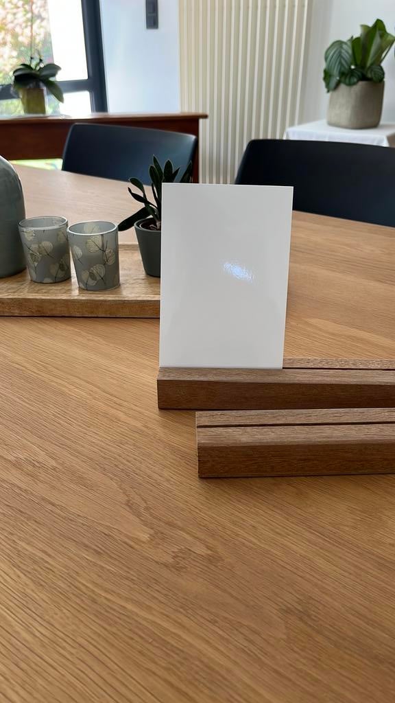 Foto / Menuhouder, Ophalen, Hout, Nieuw, Japandi