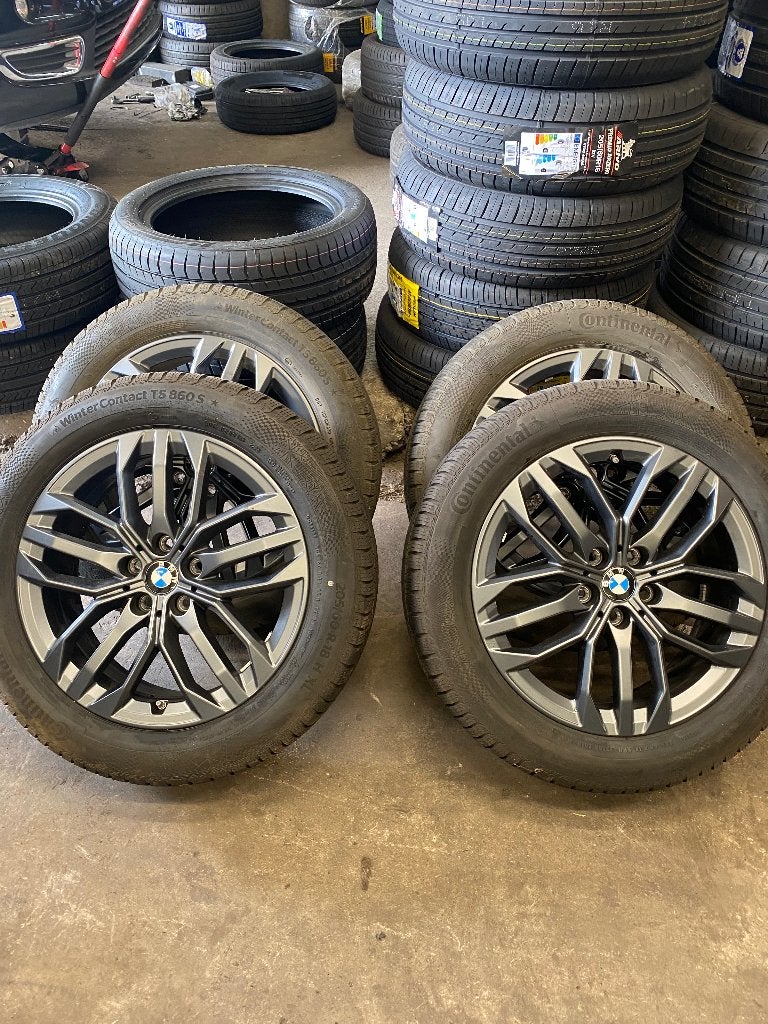 Kit hiver origine BMW X1 iX1 iX2 X2 jantes 18 + pneus, Enlèvement, 18 pouces, Pneus hiver, Pneus et Jantes