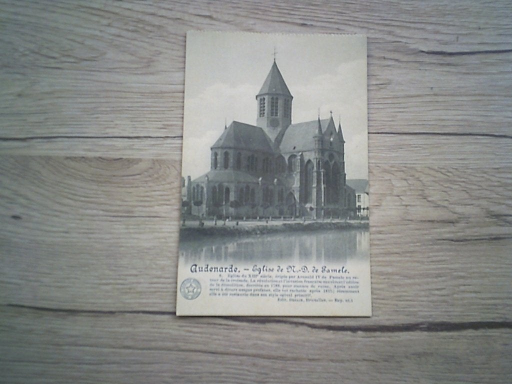 OUDENAARDE - AUDENARDE: N 6 - Eglise N.D. de Pamele, Verzamelen, Ophalen of Verzenden, Voor 1920, Ongelopen, Oost-Vlaanderen