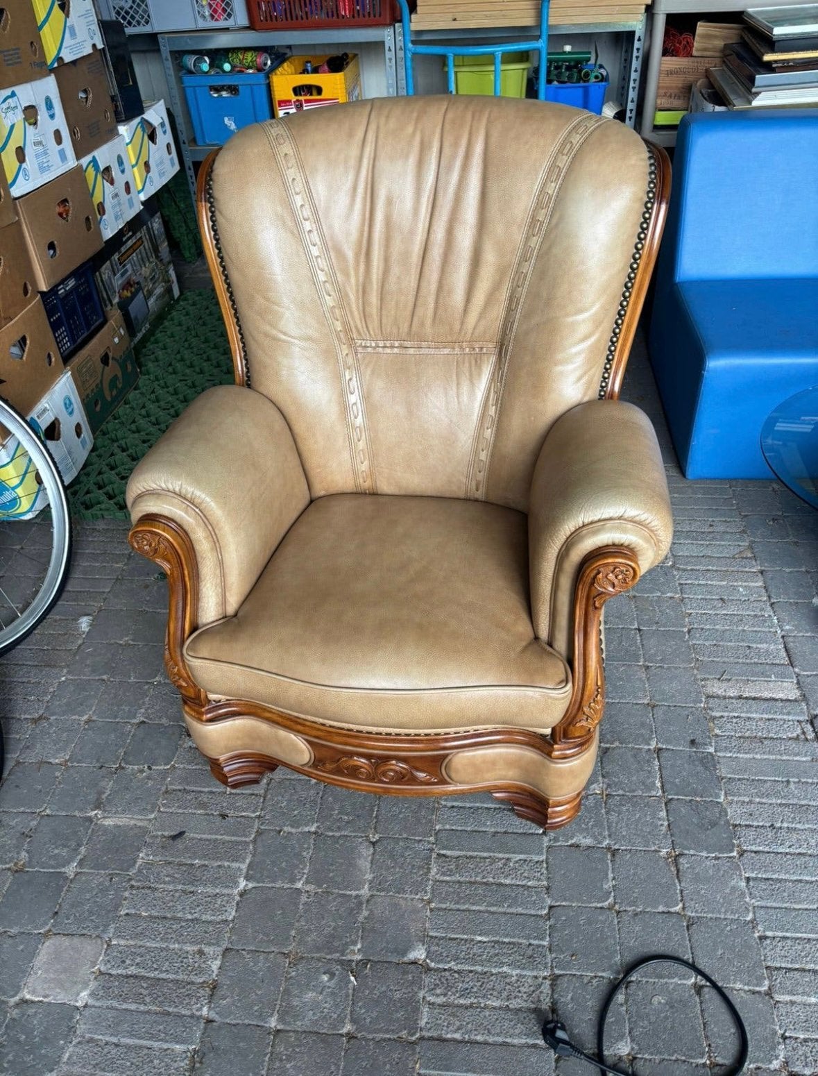 Mooie zetel vintage, Ophalen, Zo goed als nieuw