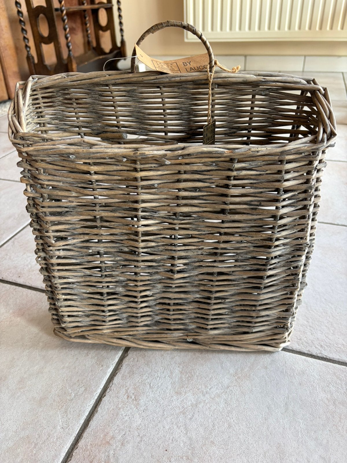 Landelijke rotan opbergmand Lauco, Enlèvement, Comme neuf, Tressé