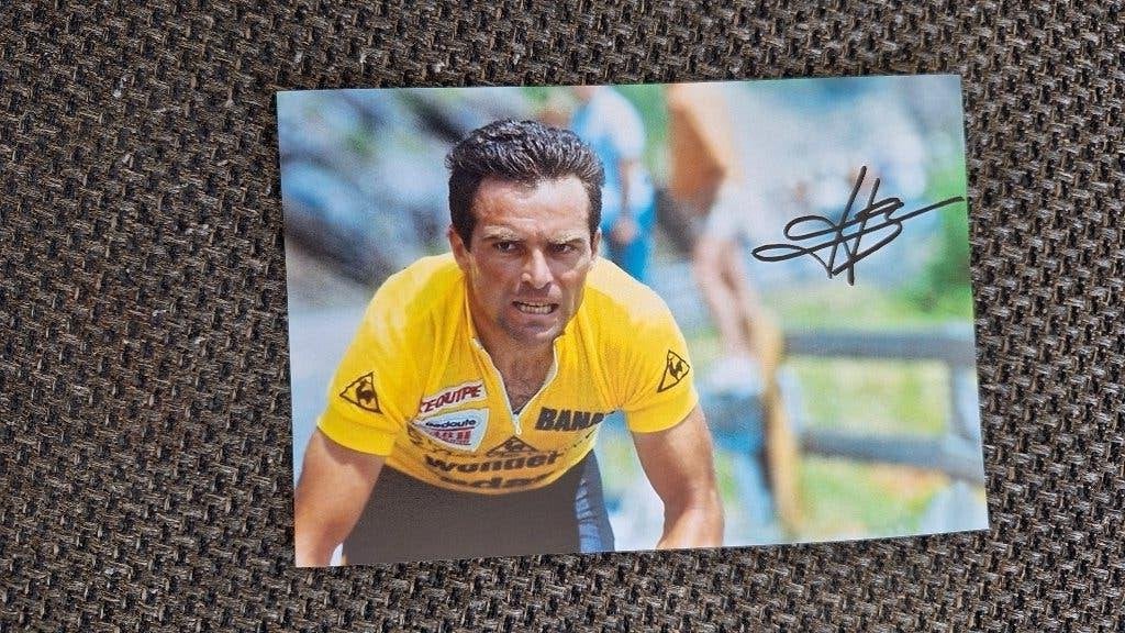 Bernard Hinault Tour France # Foto met handtekening (print), Verzenden, Nieuw, Overige typen
