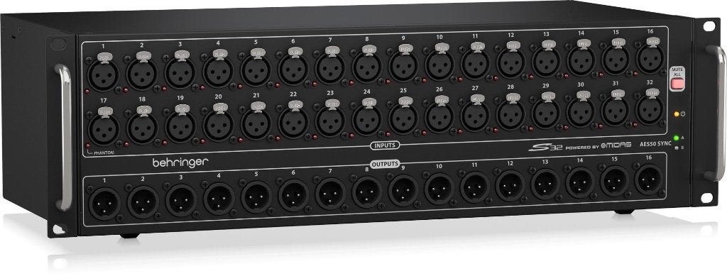 Behringer S32 digitale stagebox, Ophalen of Verzenden, Zo goed als nieuw, 20 kanalen of meer