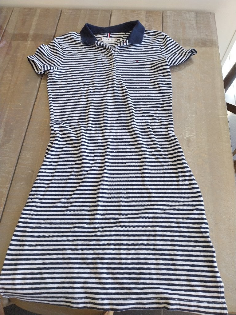 Tommy Hilfiger polo jurk XS, Kleding | Dames, Tommy hilfiger, Blauw, Ophalen of Verzenden, Zo goed als nieuw