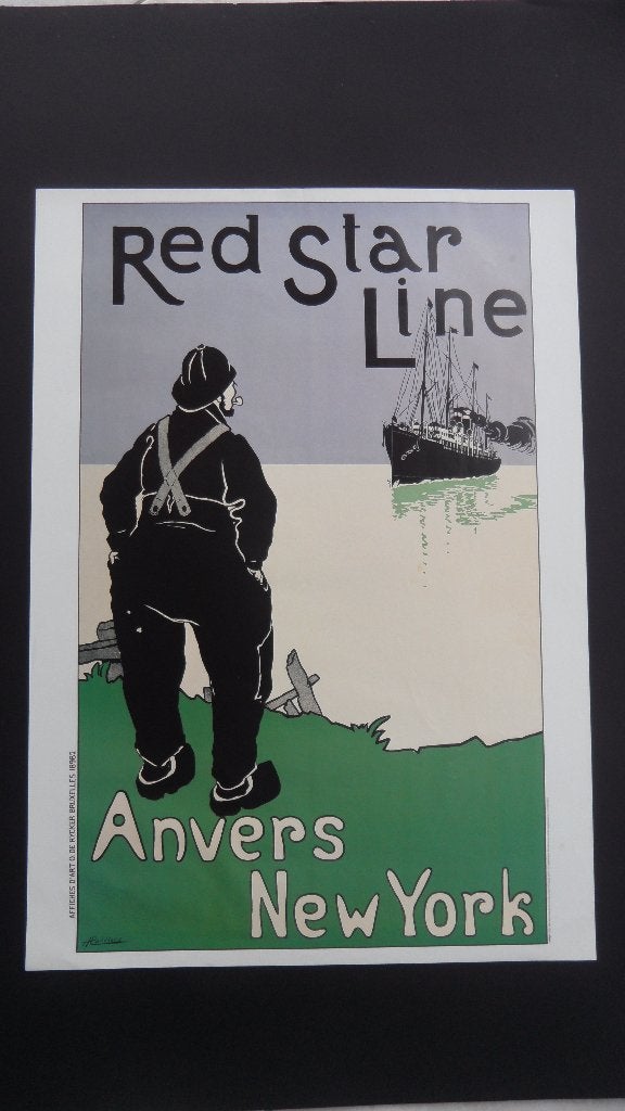 Affiche Red Star Line (1990), Ophalen of Verzenden