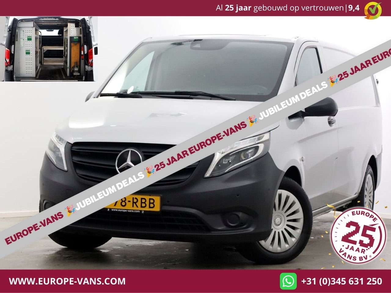 Mercedes-Benz Vito 114 CDI Lang 9G Automaat LED/Inrichting/N, Autos, Argent ou Gris, Achat, Entreprise, Carnet d'entretien