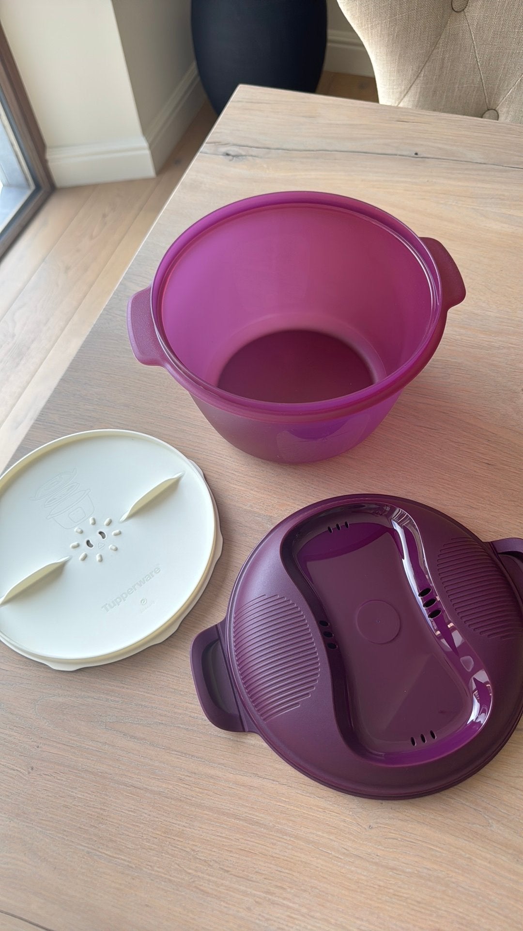 Tupperware rijstkoker NIEUW, Huis en Inrichting, Keuken | Tupperware, Ophalen, Zo goed als nieuw
