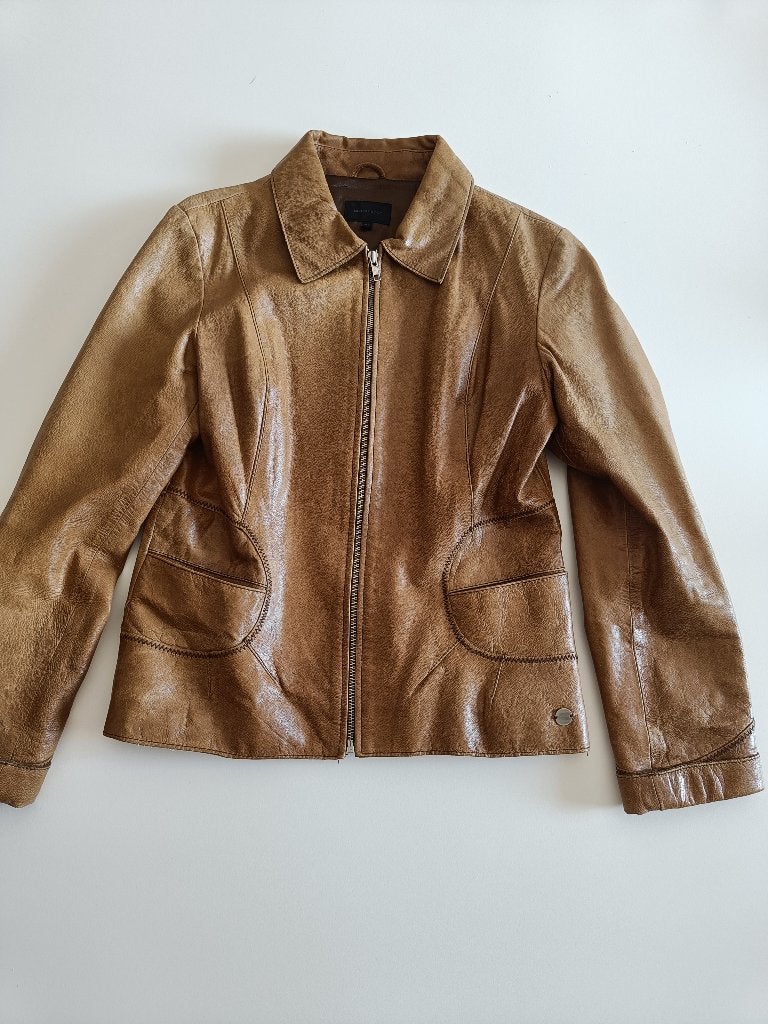 Mer du Nord lederen jas., Kleding | Heren, Ophalen of Verzenden, Zo goed als nieuw