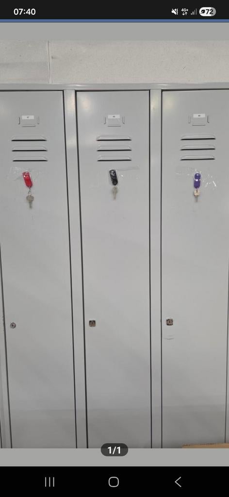 Locker met 3 kasten, Ophalen