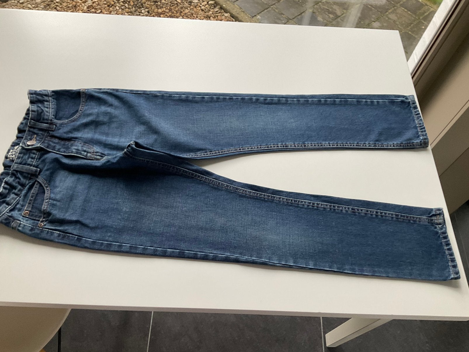 Blauwe jeansbroek M.152, Enlèvement ou Envoi, Utilisé, Garçon, Pantalon