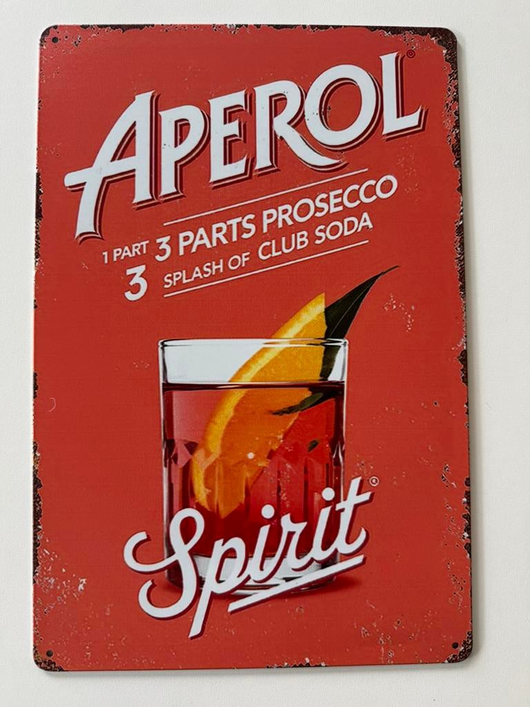 Panneau d'affichage en métal Aperol, Enlèvement ou Envoi, Neuf, Panneau publicitaire
