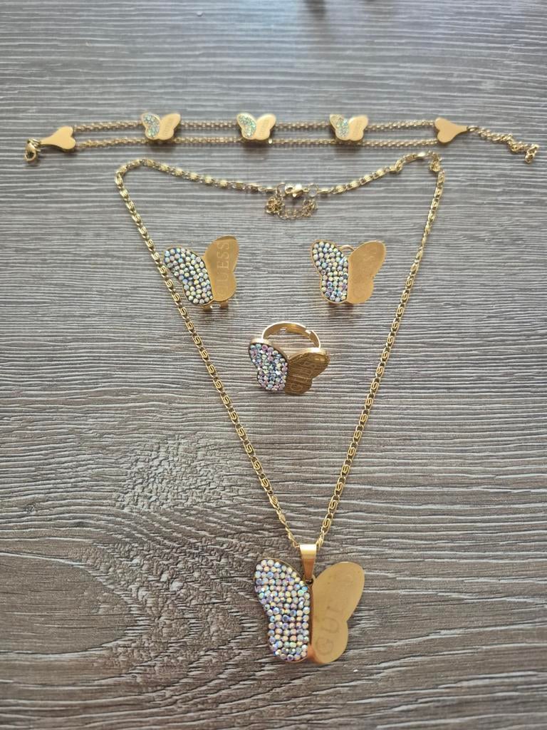 Sieraden guess, Verzenden, Nieuw, Goud, Met strass