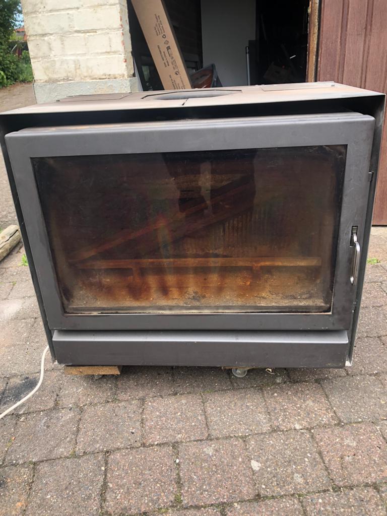Hout inbouwcasette, Huis en Inrichting, Kachels, Ophalen, Gebruikt, Houtkachel, Inbouw