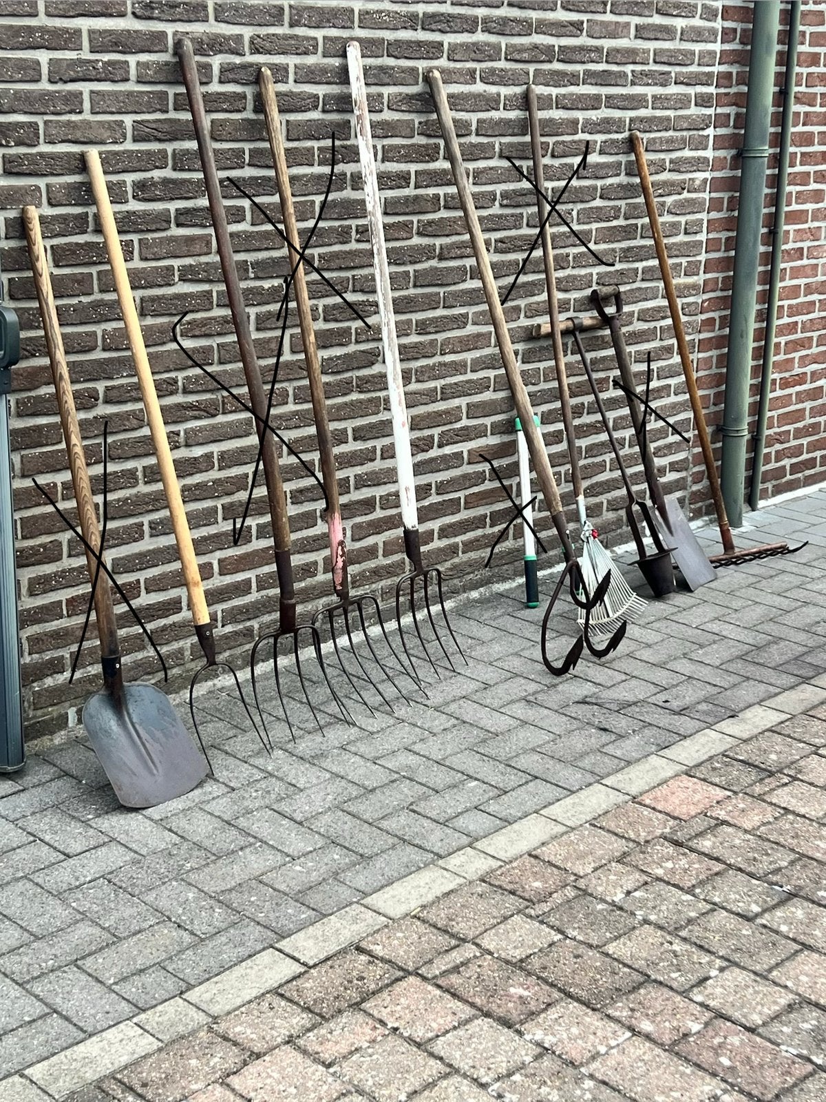 Hand-tuingereedschap 5 stuks, Tuin en Terras, Ophalen, Gebruikt, Overige soorten
