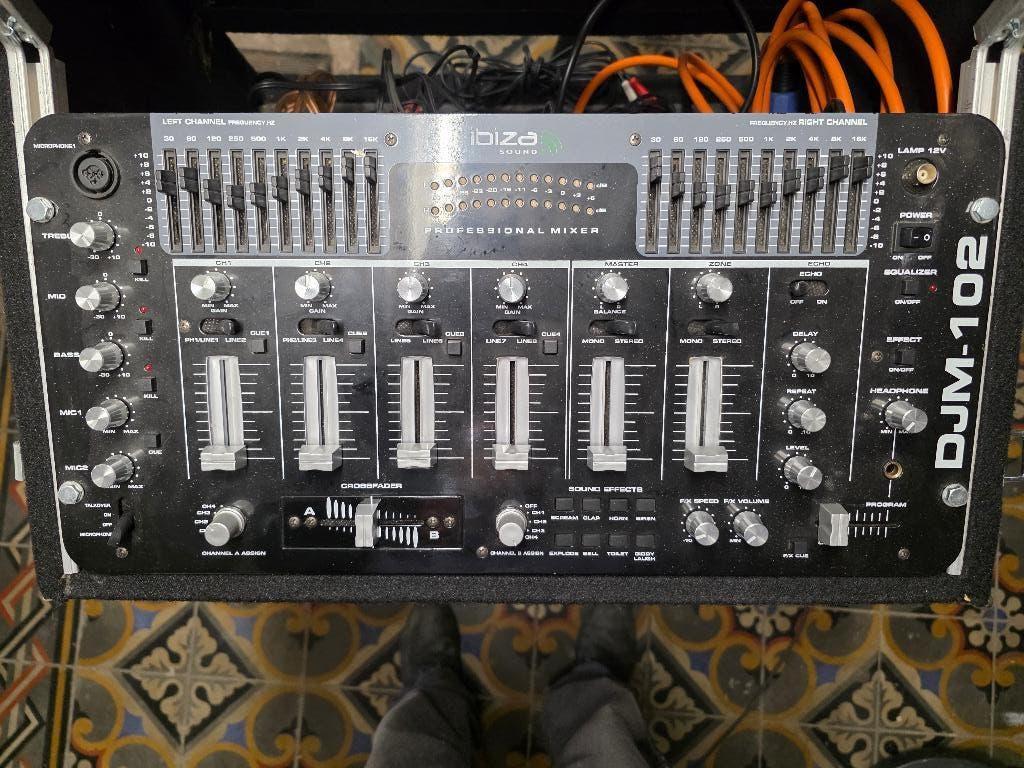 Flightcase + mixer IBIZA, Muziek en Instrumenten, Ophalen, Gebruikt