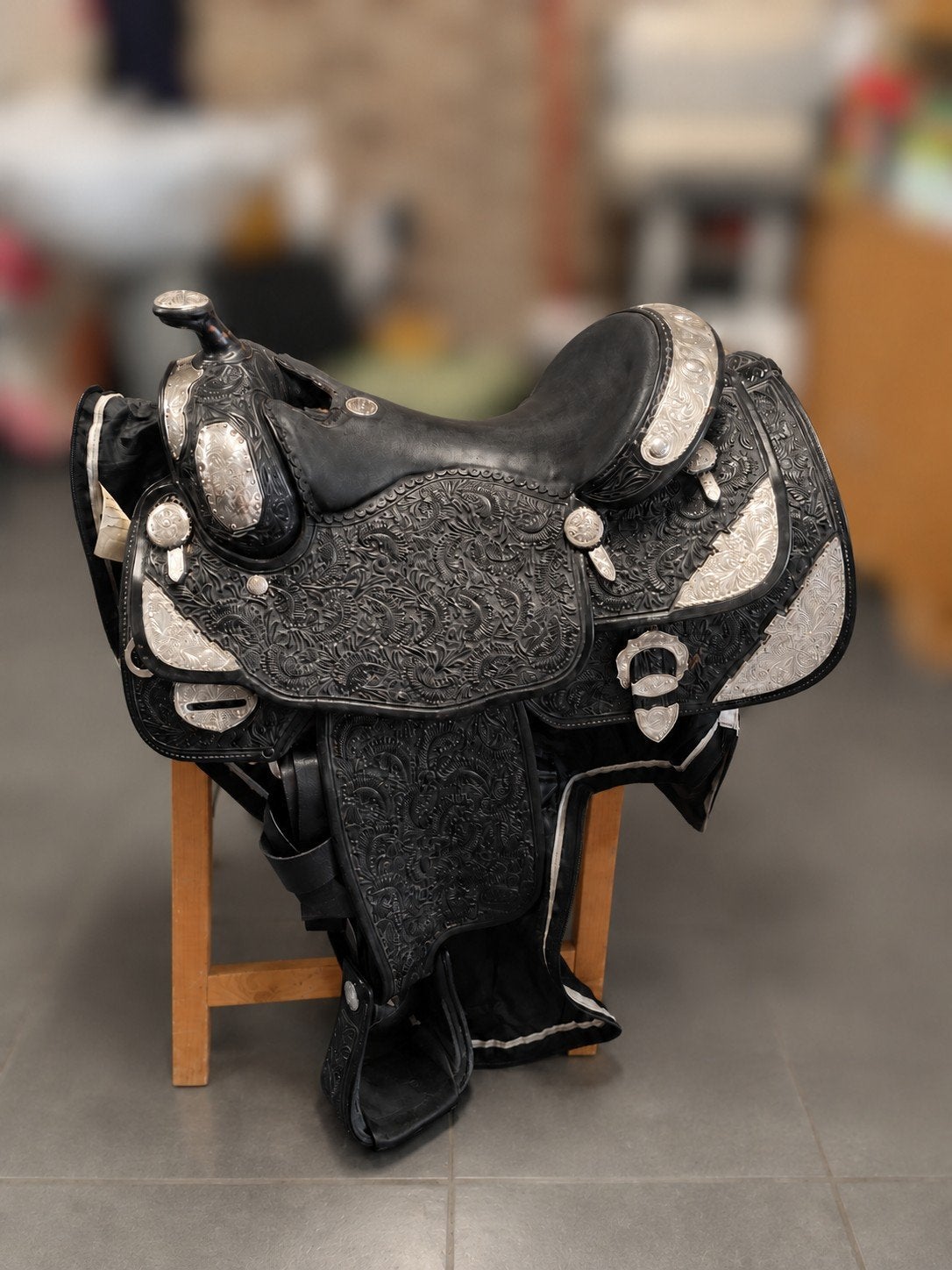 Selle d'exposition Billy Cook 16 pouces, Animaux & Accessoires, Enlèvement, Utilisé, Autres disciplines