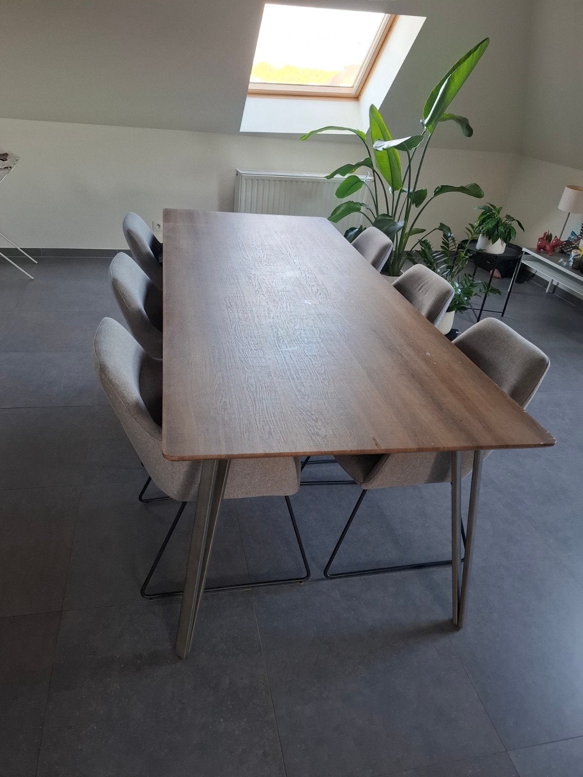 6 zeer mooie en zo goed als nieuwe stoelen te koop., Cinq personnes ou plus, Comme neuf, Enlèvement, Rectangulaire