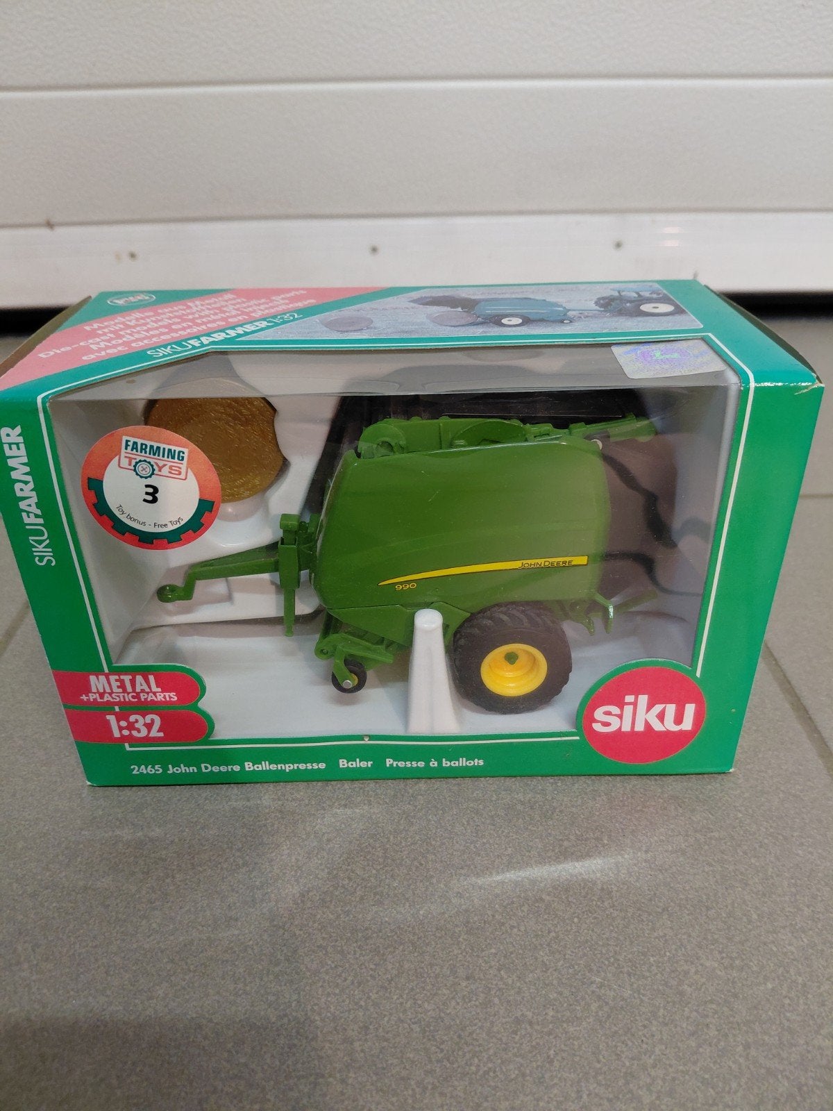 siku 1/32 john deere ronde balenpers, Hobby & Loisirs créatifs, Voitures miniatures | 1:32, Enlèvement ou Envoi, Neuf, Tracteur et Agriculture