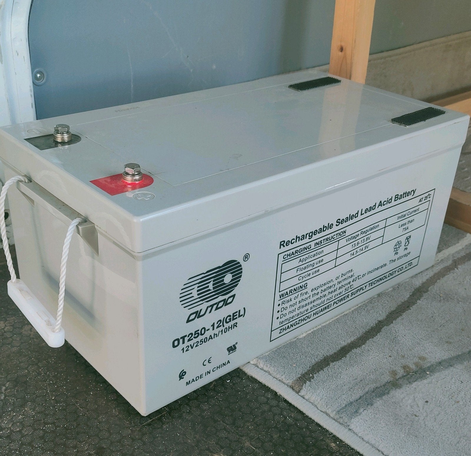 12v 250ah Gel batterij voor kampeerwagens, Nieuw