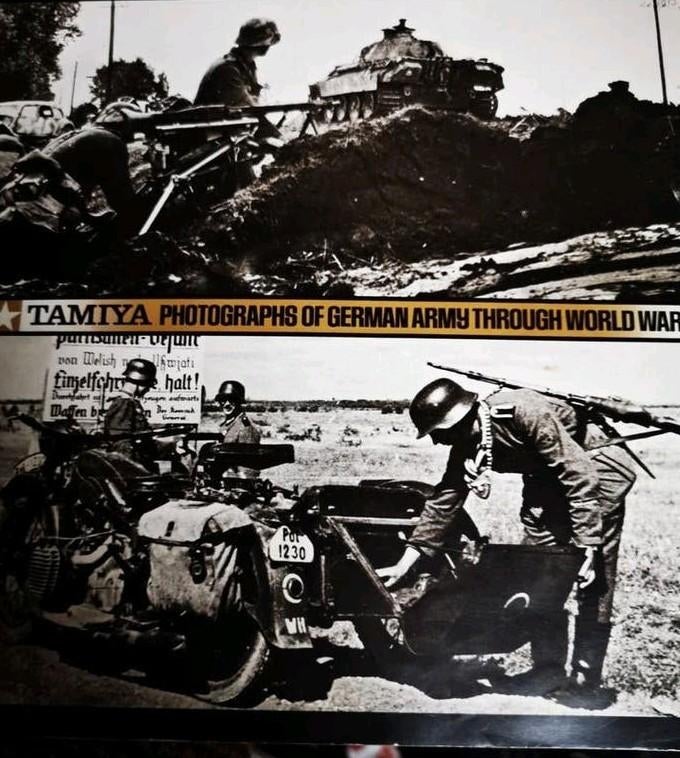 Tamiya photograph German army trough WO II, Ophalen of Verzenden, Gebruikt, Overige typen, Tamiya