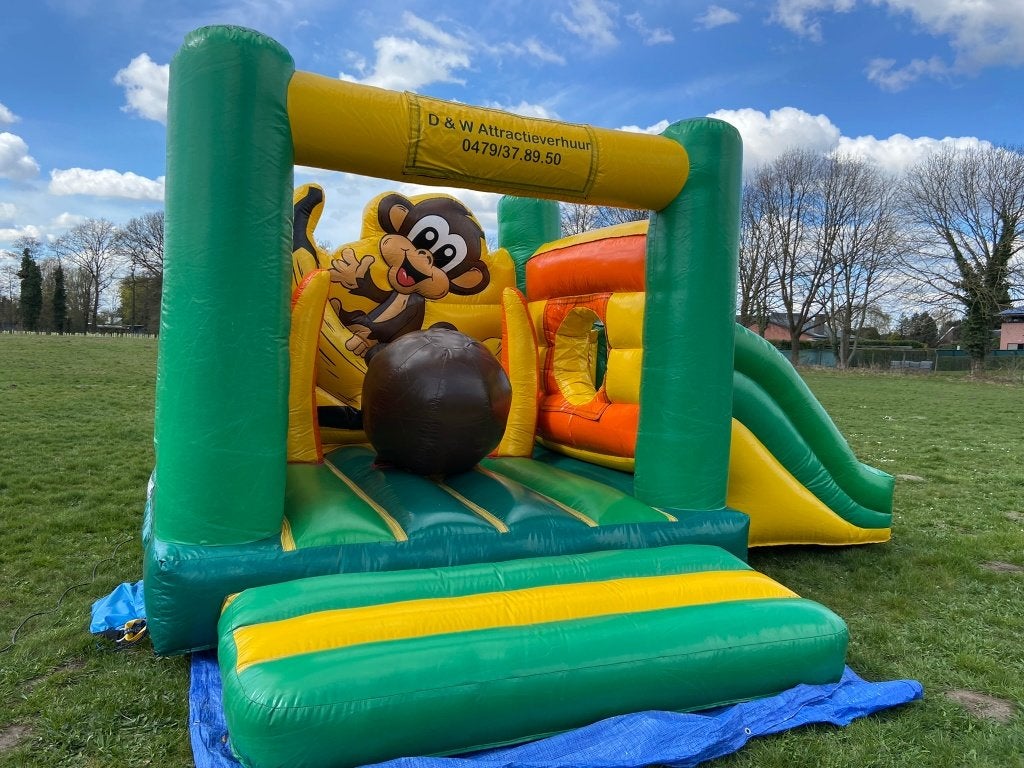 Springkasteel Monkey Actie 2 dagen voor prijs 1 dag !!!, Enlèvement, Comme neuf
