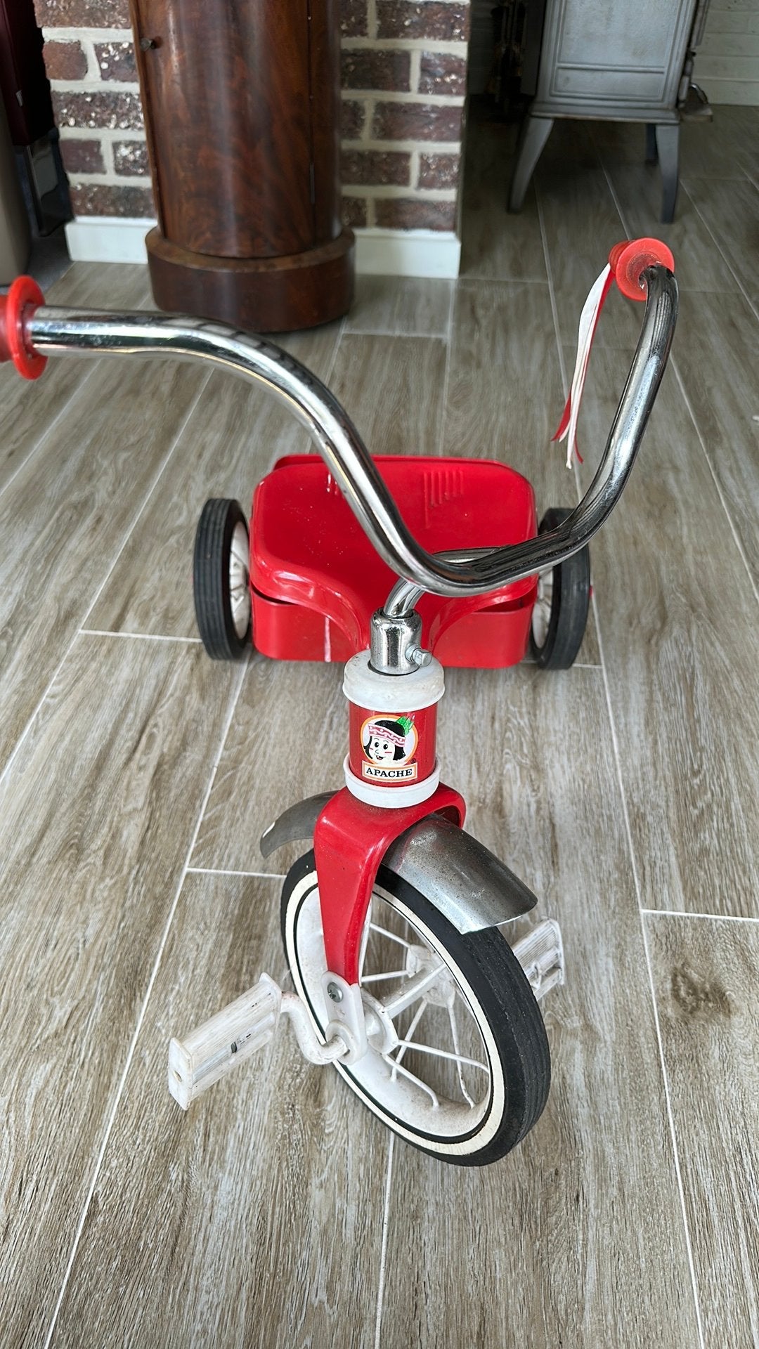 Vintage metalen trycycle driewieler kinderen, Ophalen, Zo goed als nieuw