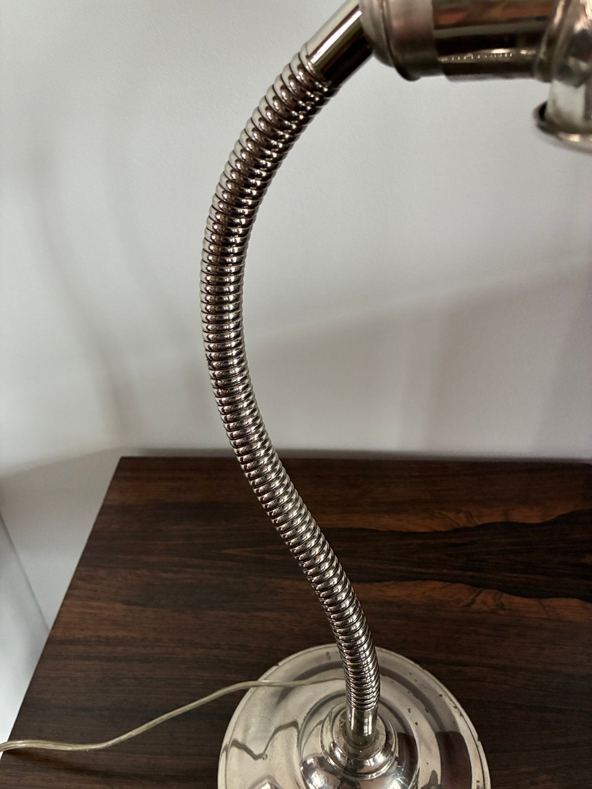 Chrome lamp, Ophalen, Bureaulamp, E27 (groot), Industrieel