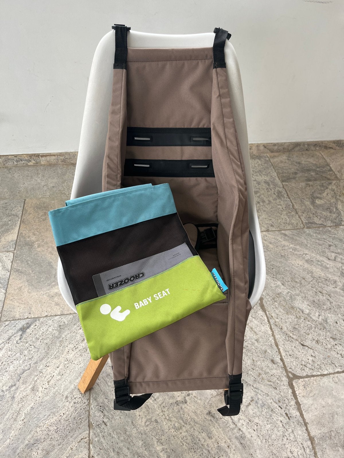 Babyzitje/hangmatje voor fietskar Croozer, Ophalen, Zo goed als nieuw