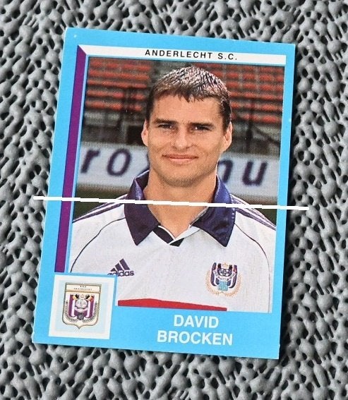 Panini Football 2000 RSC Anderlecht David Brocken, Verzamelen, Verzenden, Zo goed als nieuw, Poster, Plaatje of Sticker