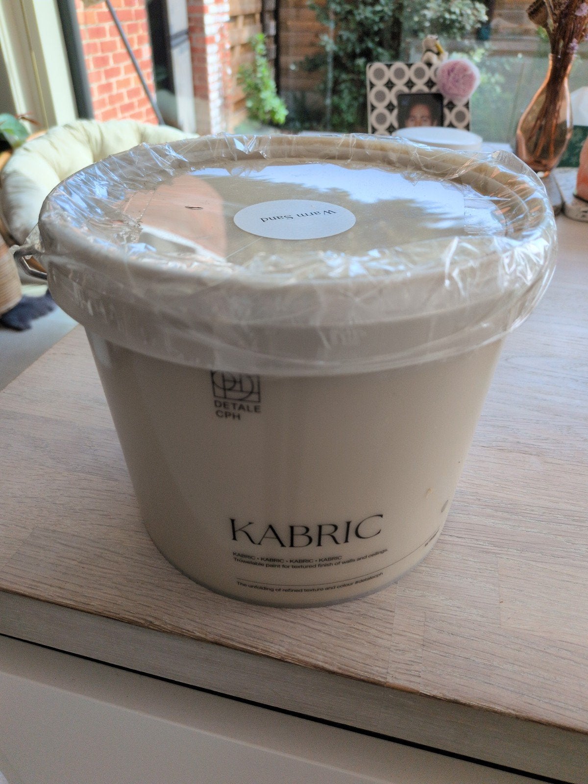 kabric structuurverf warm sand, Huis en Inrichting, Emmers, Ophalen, Nieuw