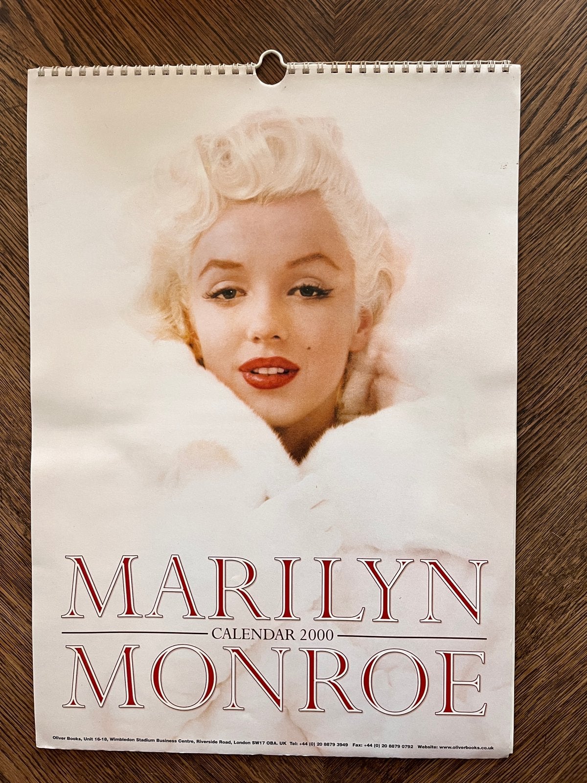 Kalender Marilyn Monroe, Ophalen of Verzenden, Maandkalender, Zo goed als nieuw
