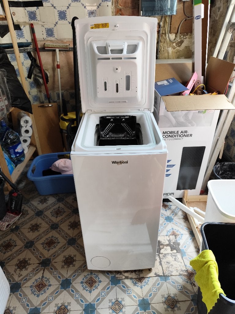 Machine à laver Whirlpool TDLR 60220 - 6kg - A+++, Electroménager, Lave-linge, 85 à 90 cm, 4 à 6 kg, Enlèvement, Moins de 1 200 tours