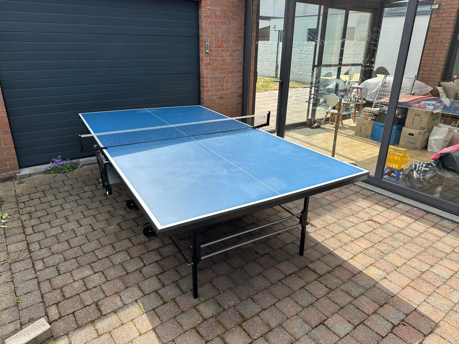 Gratis pingpongtafel, Sport en Fitness, Ophalen, Gebruikt