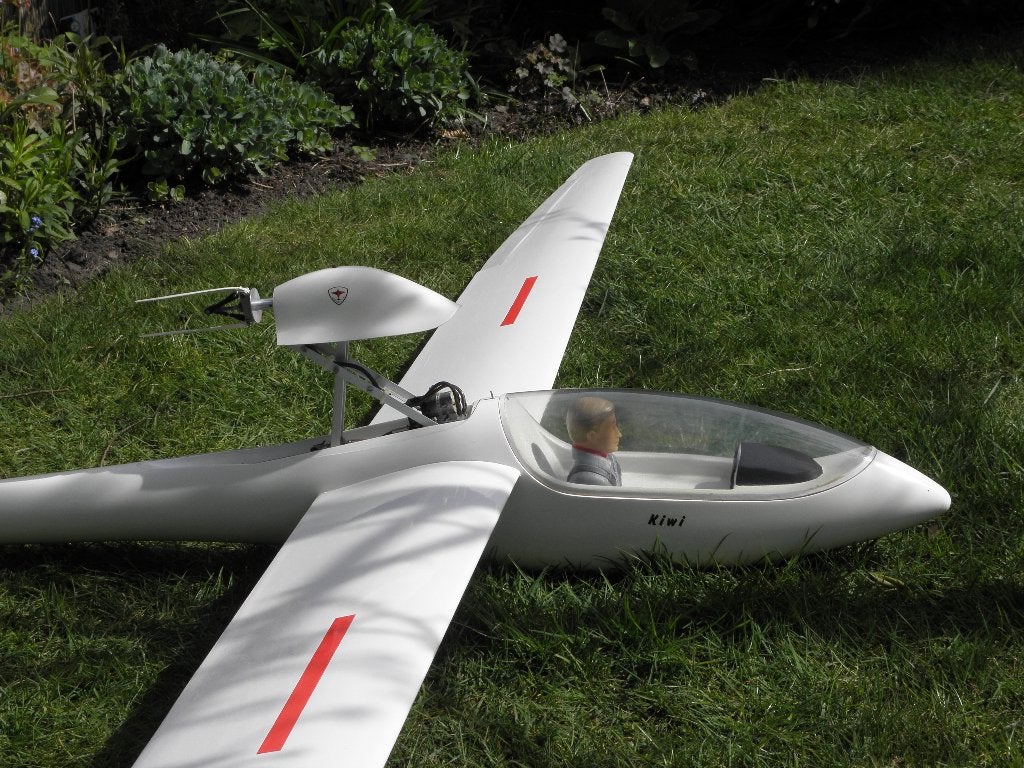 zwever, zweefvliegtuig de KIWI  uiterst zeldzaam, Hobby en Vrije tijd, Ophalen of Verzenden, Nieuw, Elektro, RTF (Ready to Fly)