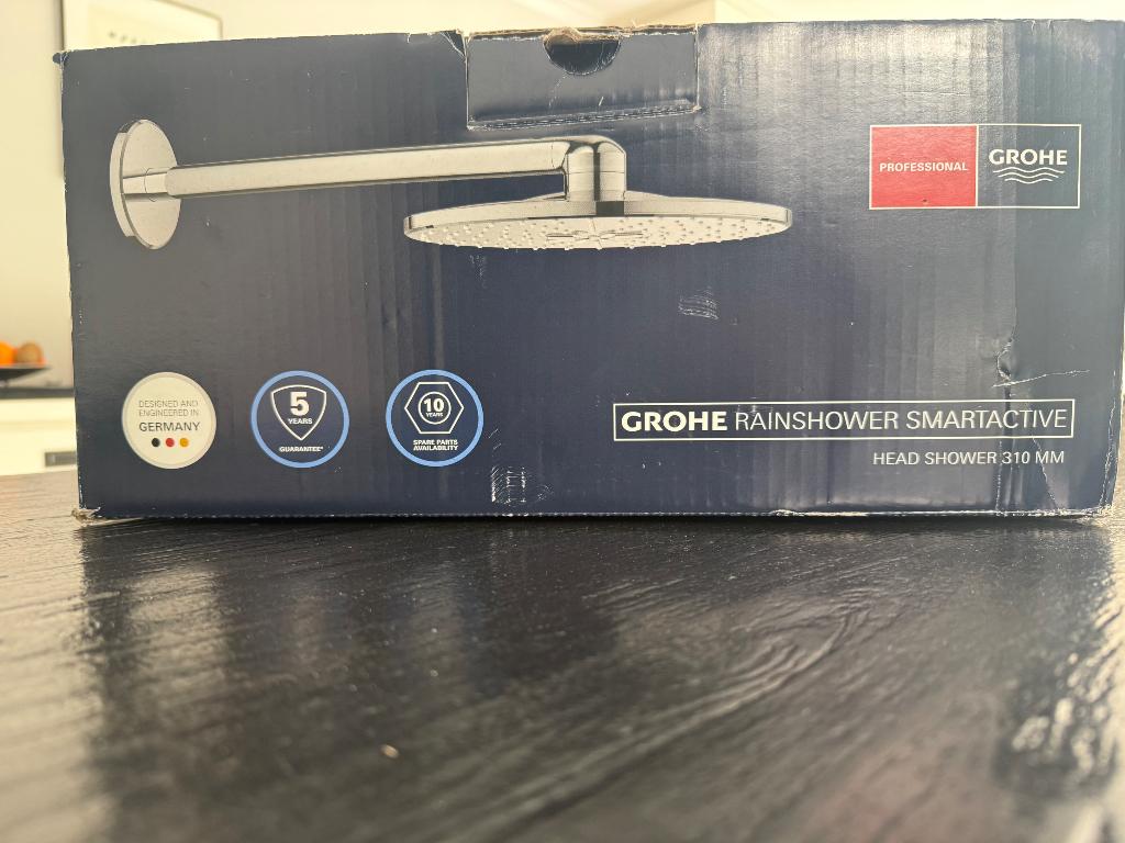 NEW douche à effet pluie GROHE Smartactive 310 noire mate, Enlèvement, Neuf, Douche